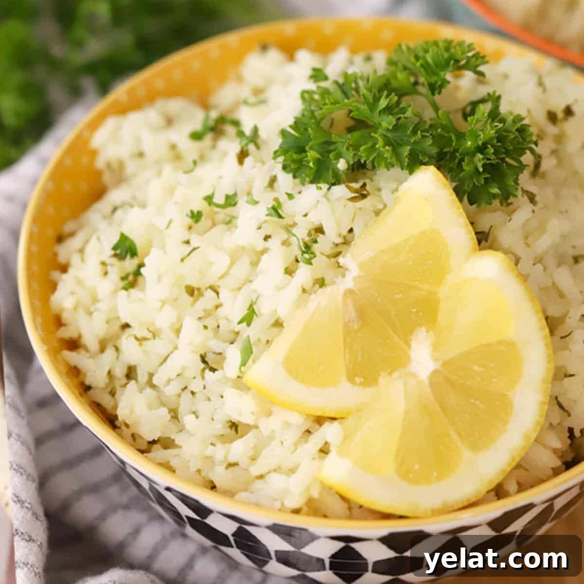 Creamy Coconut Rice with Toasted Coconut Garnish 6 lemon herb rice