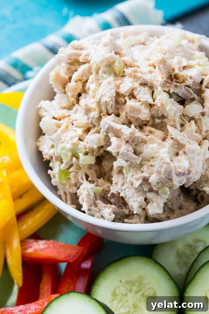 Light Chicken Salad is low carb and low fat