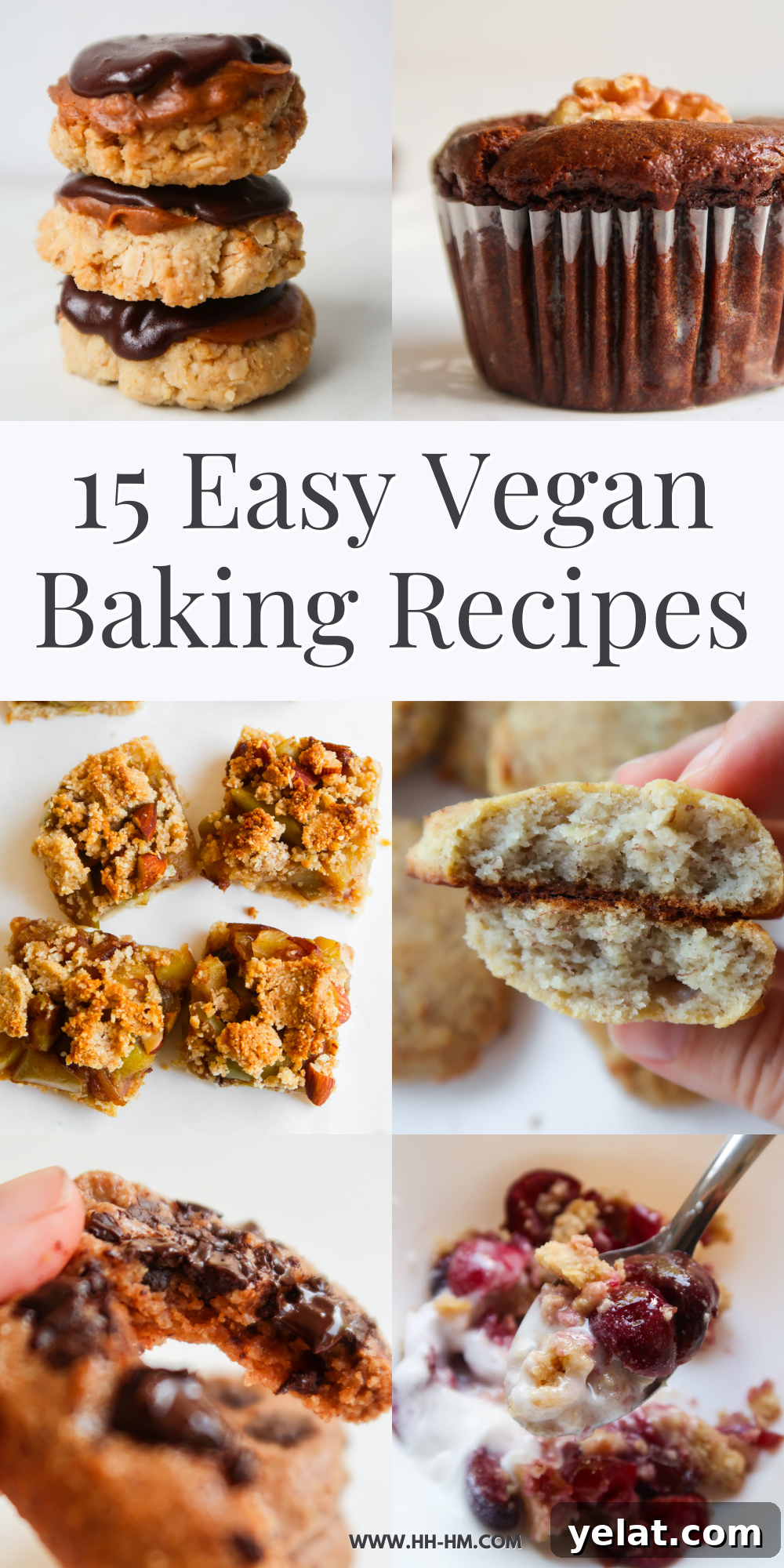 15 Delicious Vegan Baking Recipes for Every Occasion 2 Even a child can make these delicious and easy vegan baking recipes! So wonder no more what vegan recipe to make for dessert - the easiest are here!