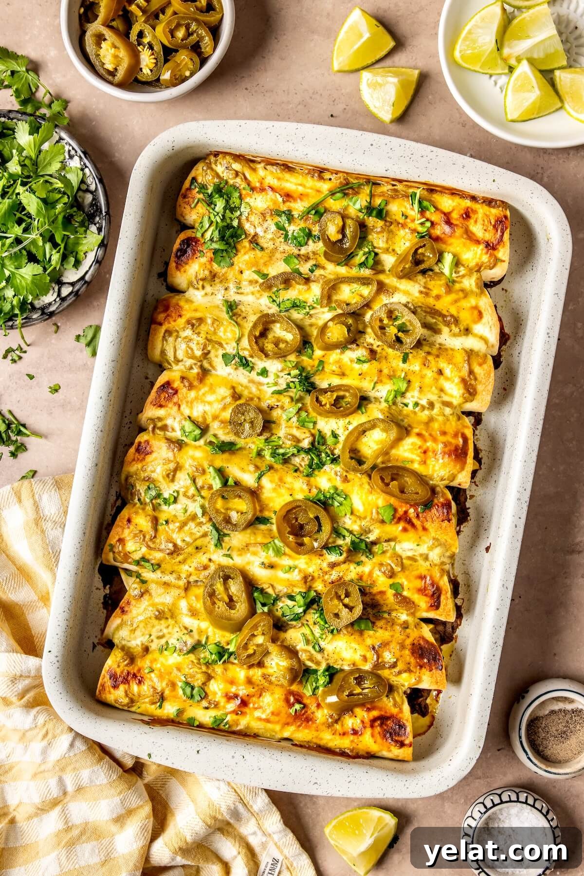 Weeknight Sour Cream Chicken Enchiladas - Olivia Adriance