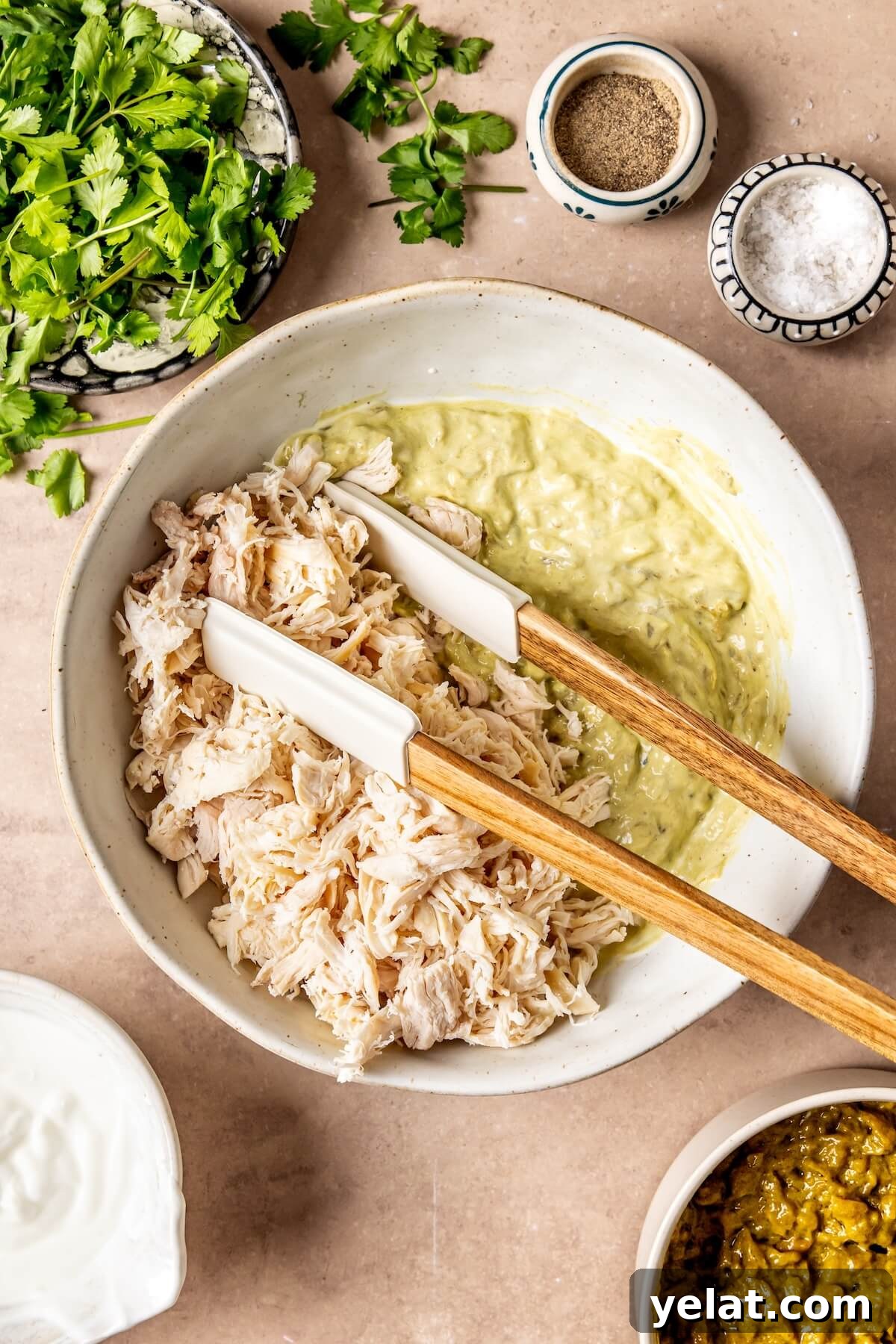 How to Make Weeknight Sour Cream Chicken Enchiladas Step 1 - Olivia Adriance