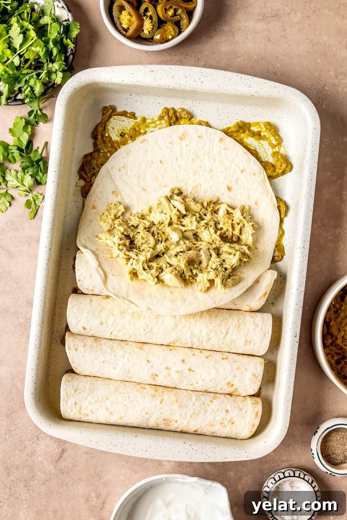 How to Make Weeknight Sour Cream Chicken Enchiladas Step 4 - Olivia Adriance