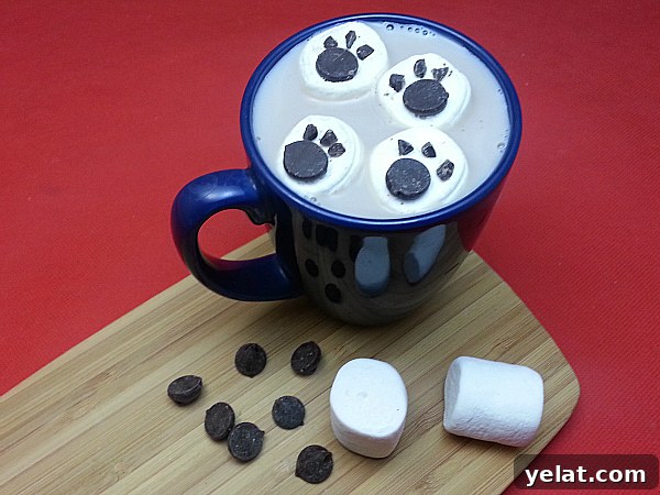 Polar Bear Paw Marshmallows for Creamy Hot Chocolate 2 Polar Bear Paw Print Marshmallows for Hot Cocoa