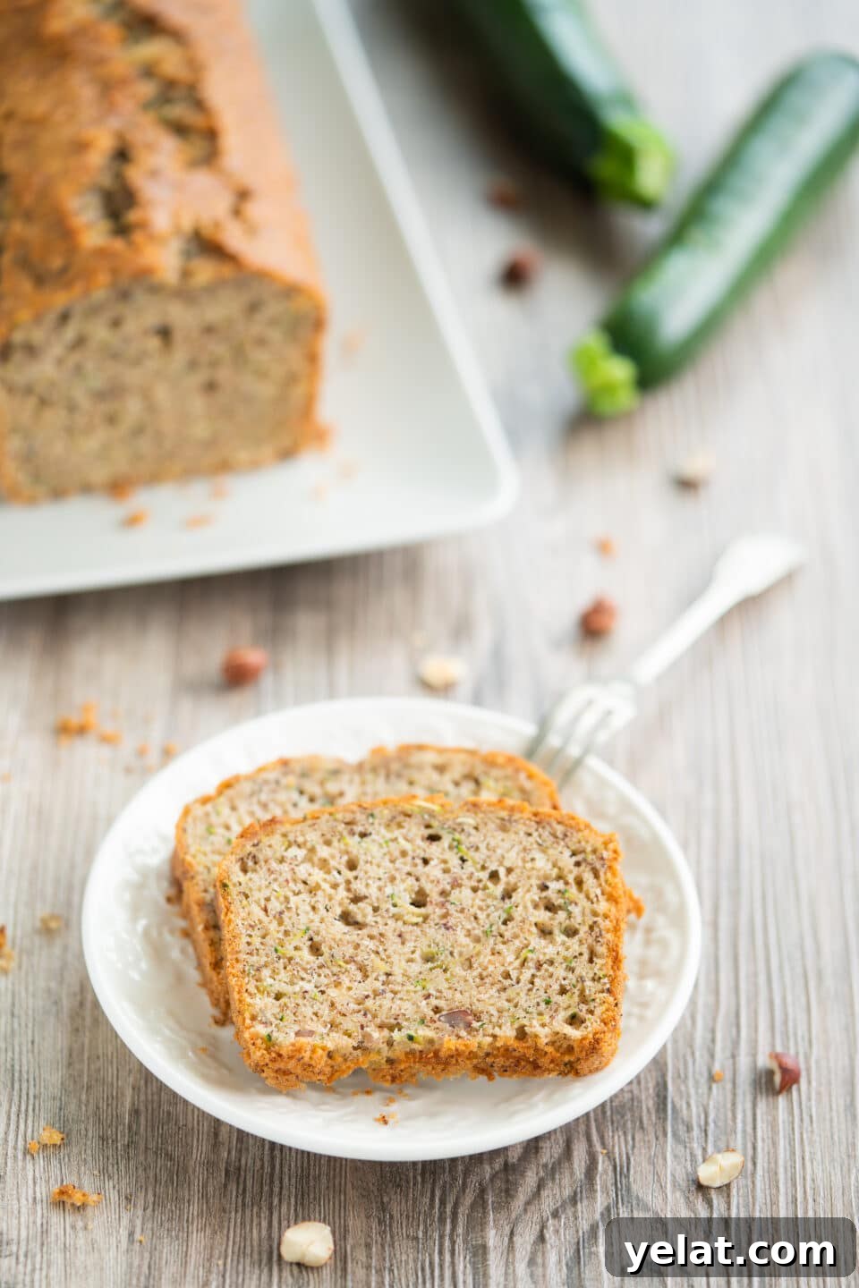 Moist Zucchini and Walnut Cake Recipe 4 Moist Cake Batter with Zucchini