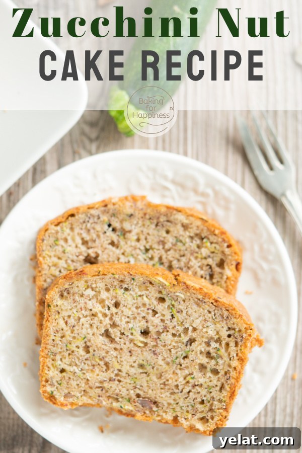 Moist Zucchini and Walnut Cake Recipe 7 The best zucchini nut cake: Not only is it simply delicious when baked - but the shredded veggies make it super moist.