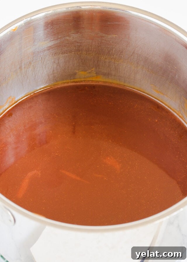 Homemade Rum Caramel Sauce Recipe for Desserts and Drizzling 12 Close up of the finished caramel.