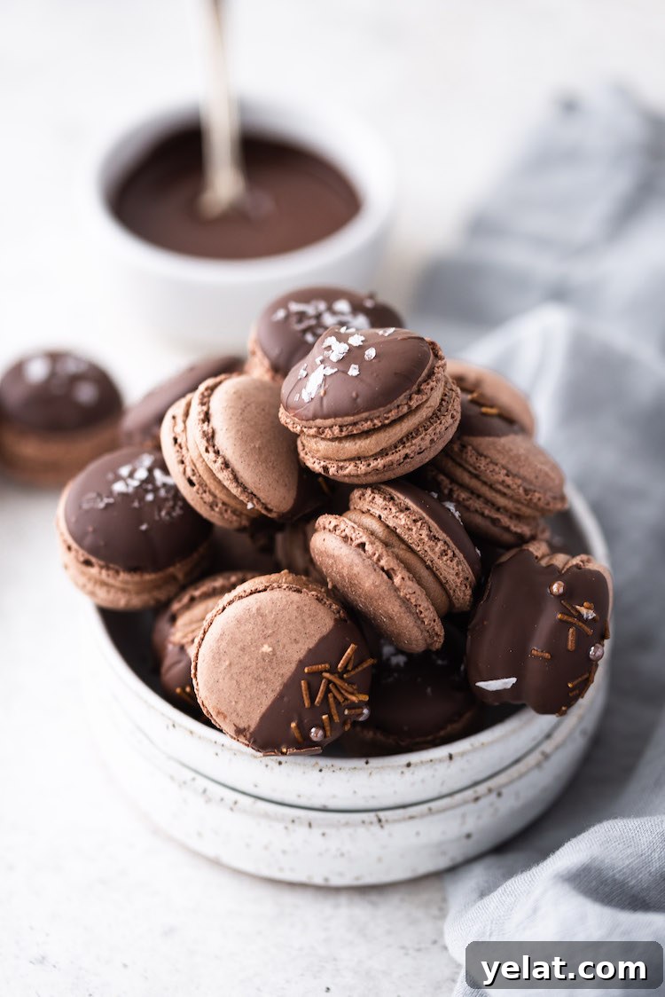 Triple Chocolate Macarons Recipe: Rich, Decadent French Cookies 7 chocolate buttercream