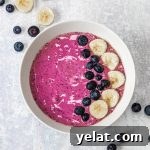 Blueberry buttermilk smoothie bowl