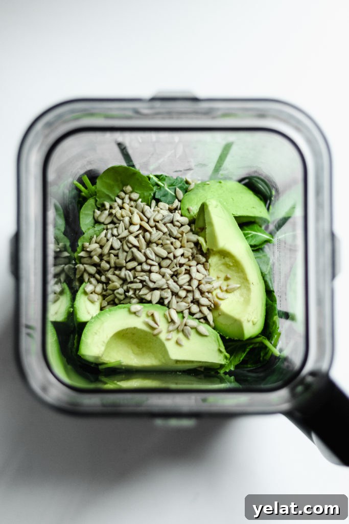 Creamy Kale + Avocado Pesto [Dairy-Free/Vegan]