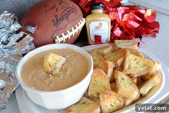 Beer-n-Brat Cheese Dip from Zestuous