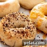 25 Sourdough Breakfast Ideas: 25+ Recipes for Morning Bread Dishes 7 Bagels with everything topping and one with cheddar cheese.