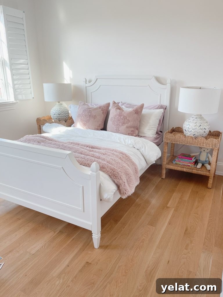 Serena and Lily Home Styling: How I Styled Their Pieces in My Space 7 scalloped nightstands