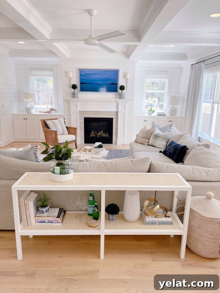 Serena and Lily Home Styling: How I Styled Their Pieces in My Space 13 Serena and lily sale on the cabot table in living room